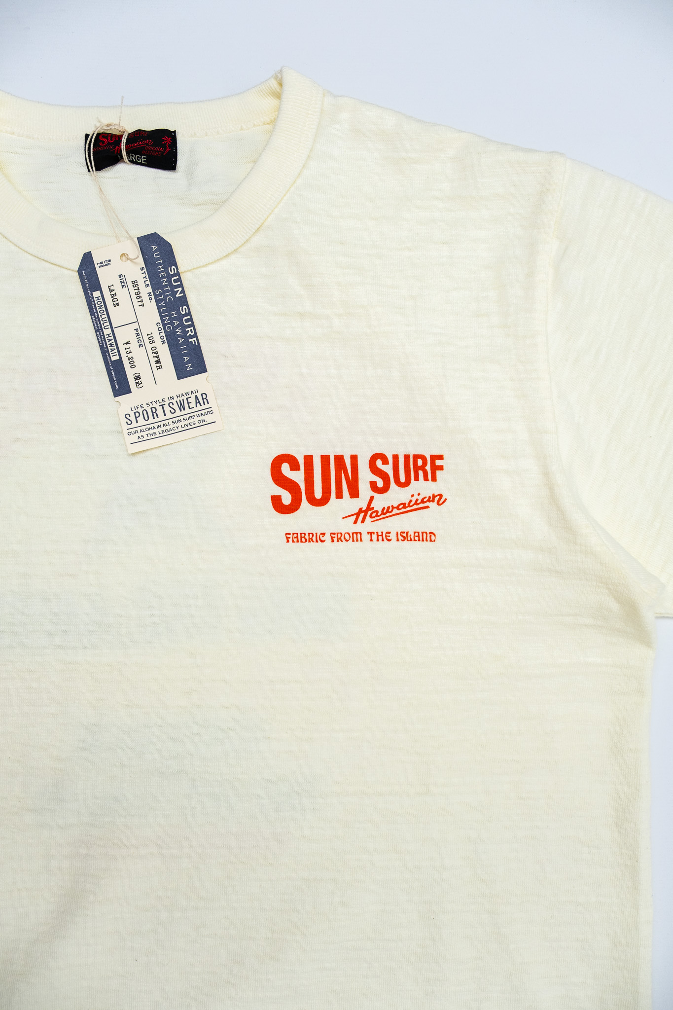 Sun Surf - SS79677 Slub Yarn T-Shirt Piilani’s Lunches Off-White - 5