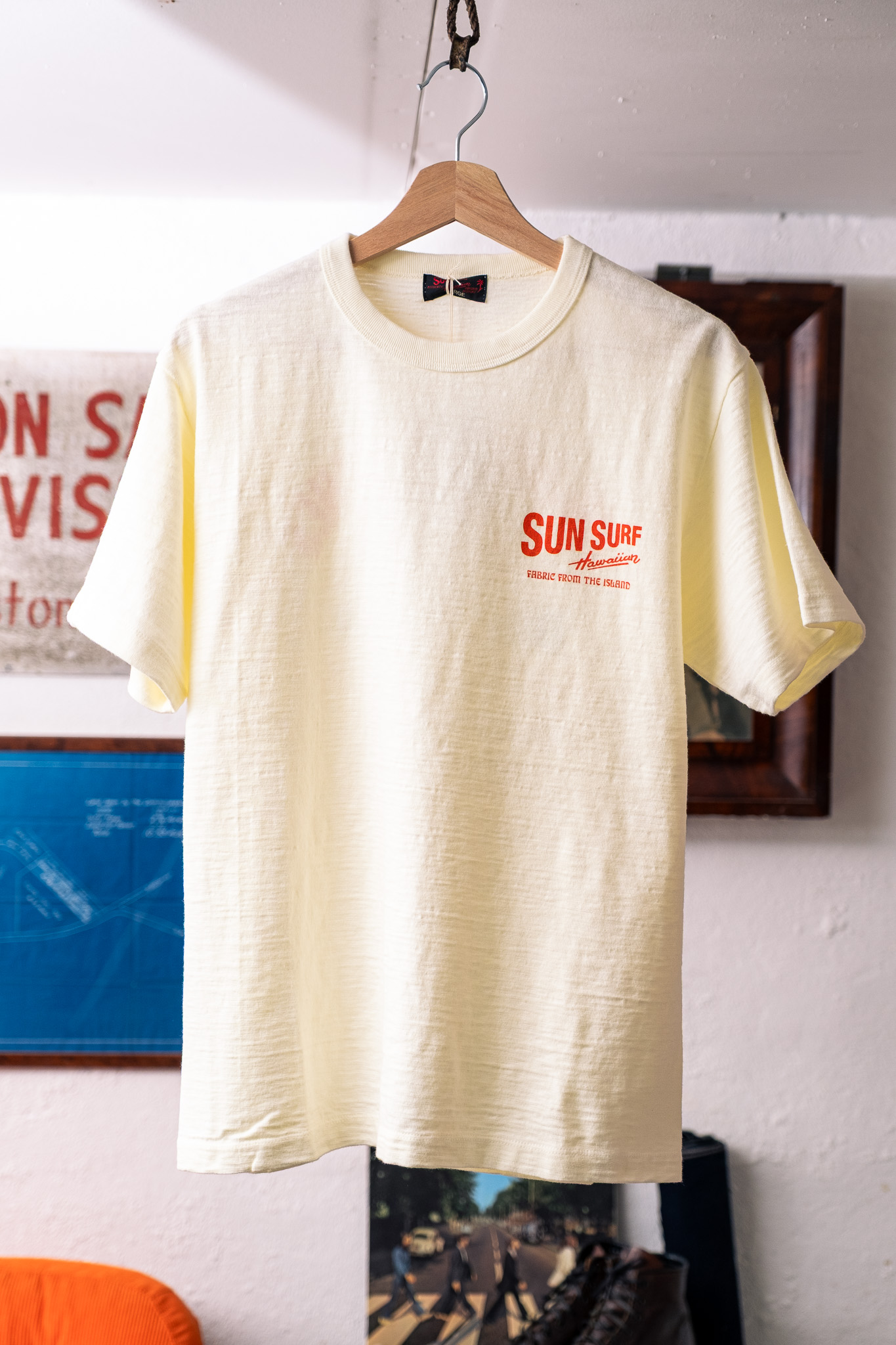 Sun Surf - SS79677 Slub Yarn T-Shirt Piilani’s Lunches Off-White - 2
