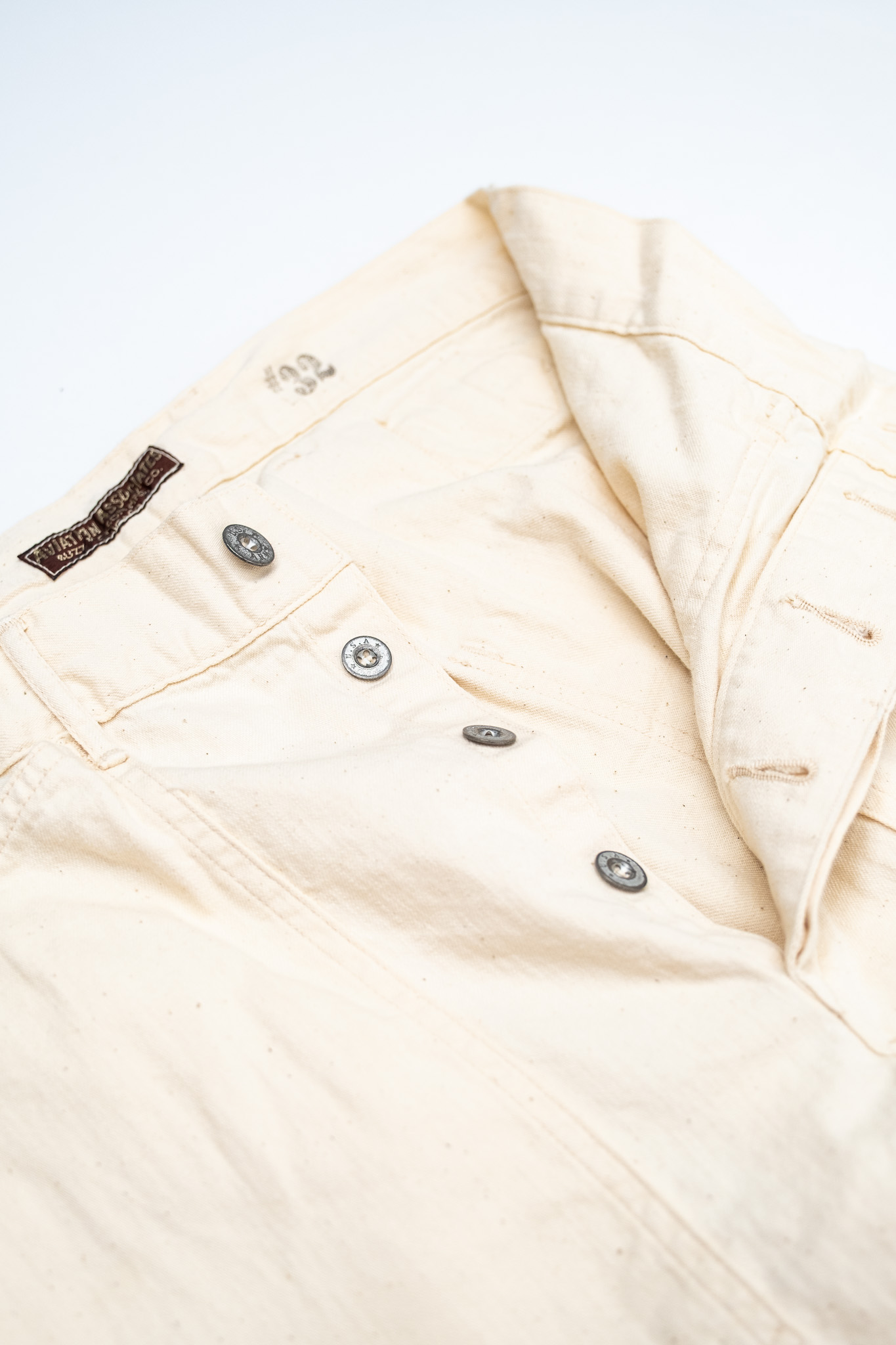 Buzz Rickson’s - BR42635 Working Trousers White Twill - 5