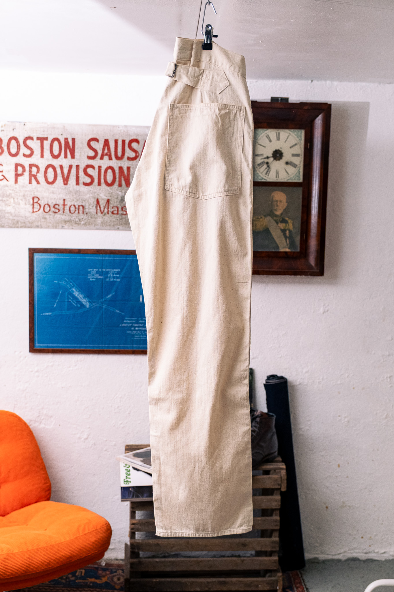 Buzz Rickson’s - BR42635 Working Trousers White Twill