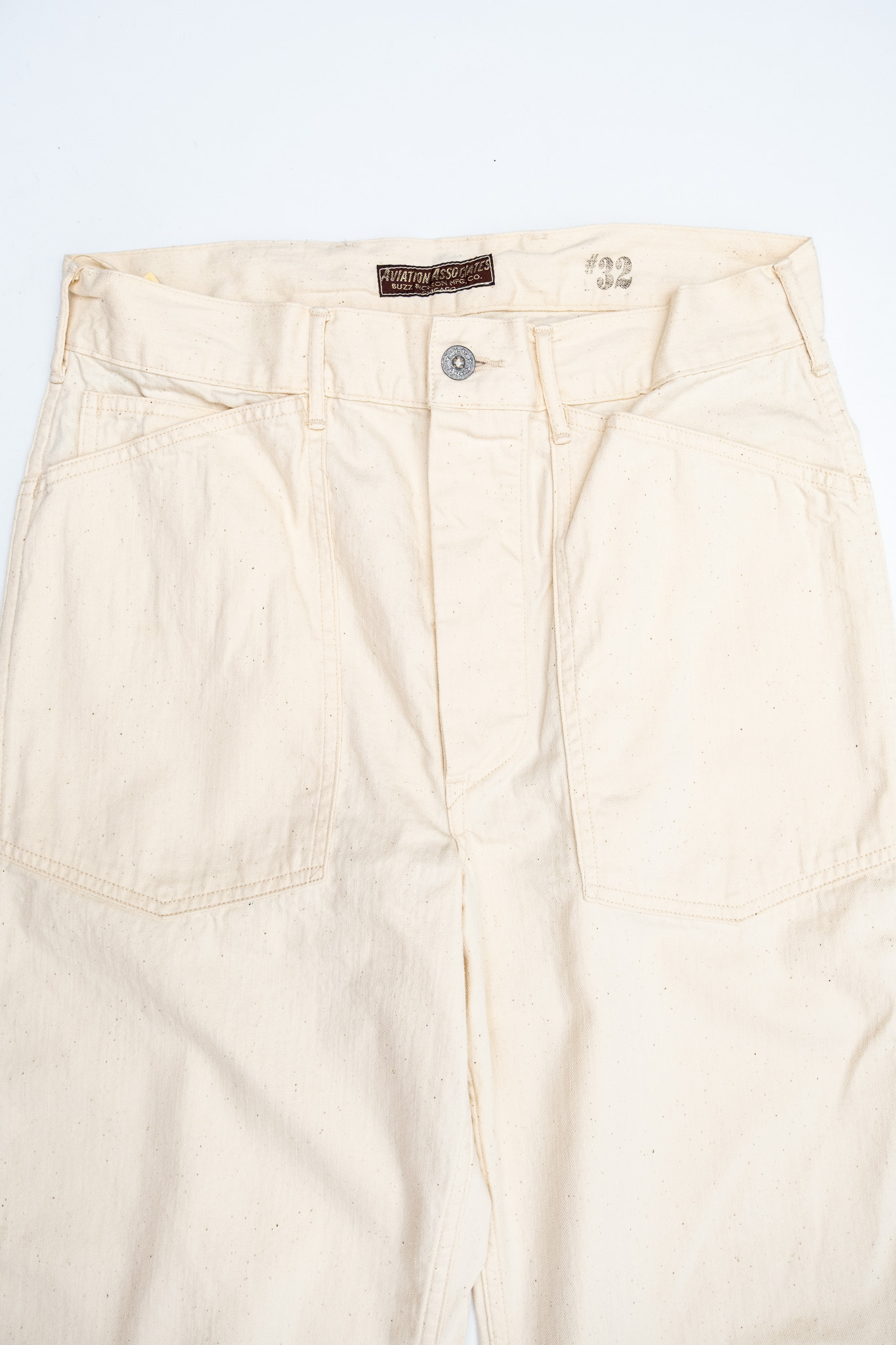 Buzz Rickson’s - BR42635 Working Trousers White Twill - 4