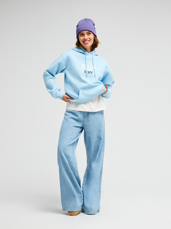 Roxy hoodie dam Surf Stoked Brushed Art blue - 2