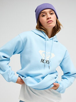 Roxy hoodie dam Surf Stoked Brushed Art blue