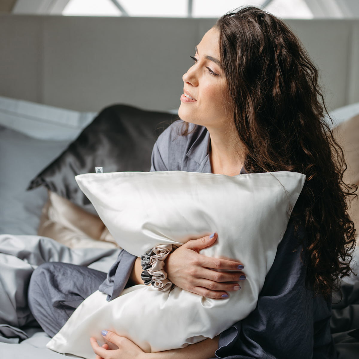 ByBarb Pure Silk Pillow Case White - 2