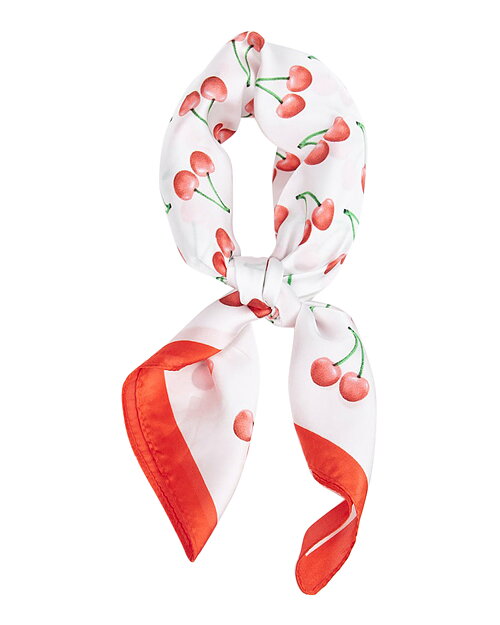 Scarf körsbär röd/vit