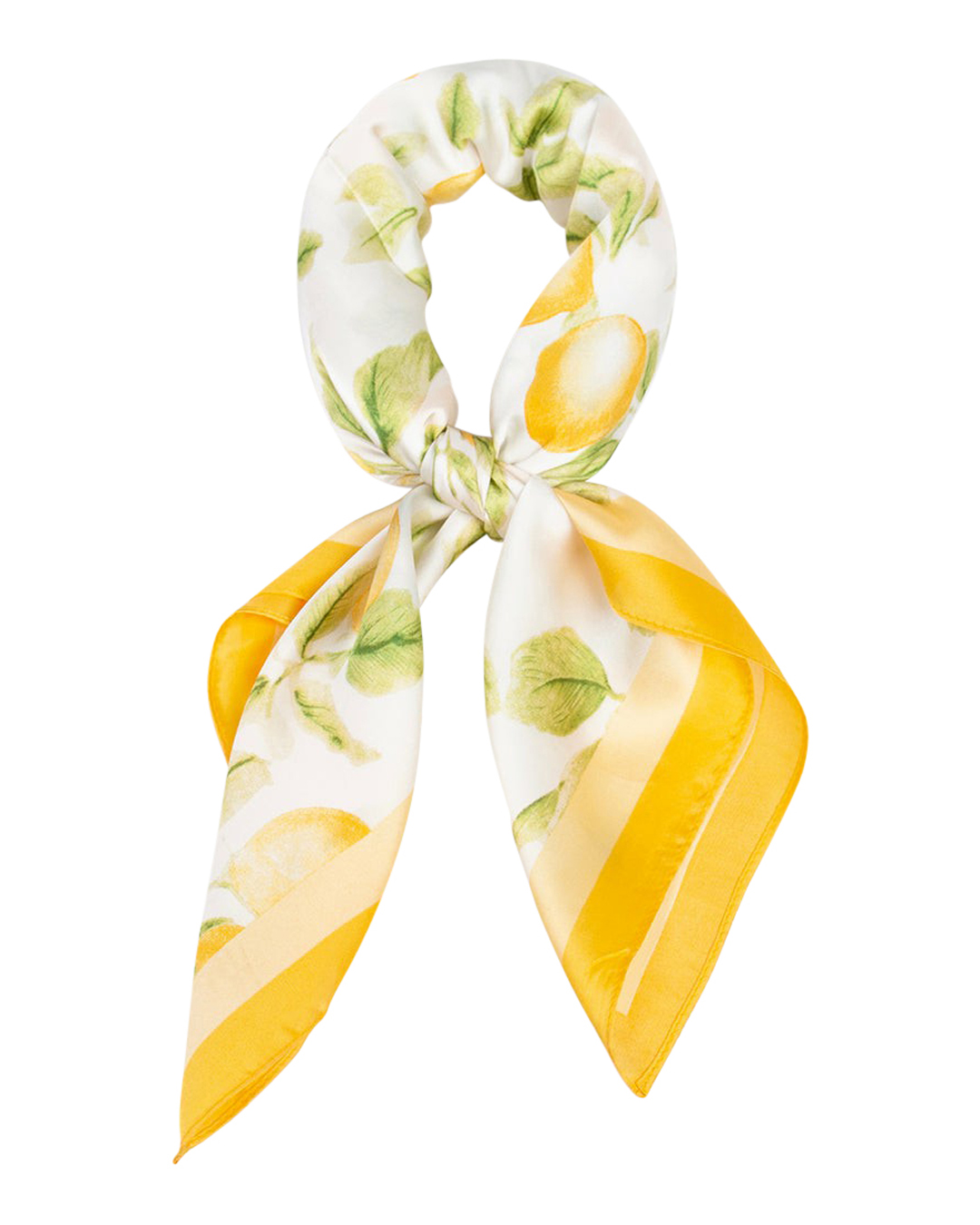 Scarf citroner gul/vit/grön