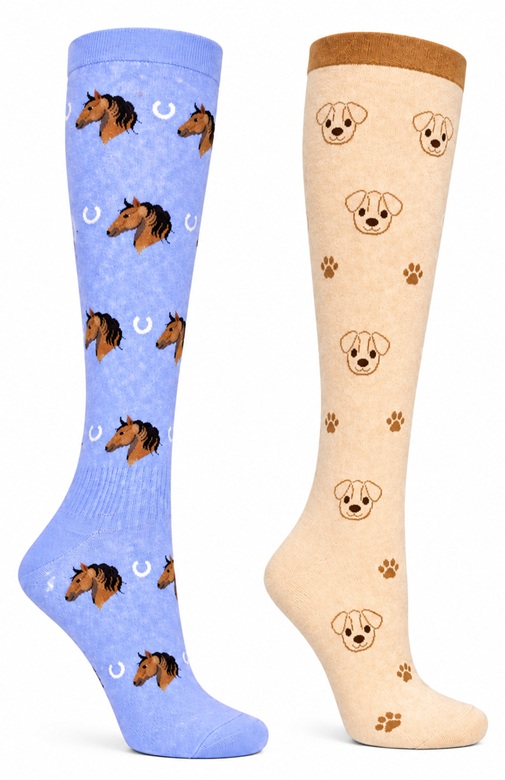 2-Pack Sthlm Sock co. Stödstrumpor Häst och Hund