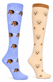2-Pack Sthlm Sock co. Stödstrumpor Häst och Hund