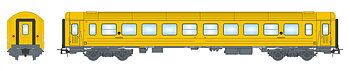 NMJ Topline JBV - Jernbaneverket B3-6 25634, Gul/Grå H0