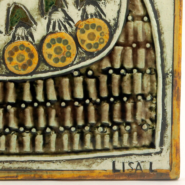 Lisa Larson (Unik 1961) Striking Ship Wall Plaque 23 cm (4) <Studio Production>