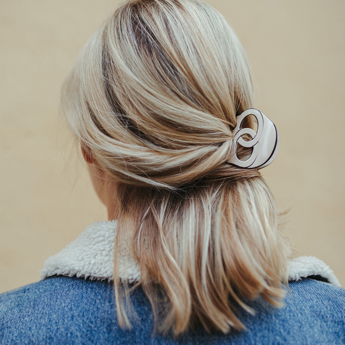 ByBarb Hair Claw Coco Cream White - 2