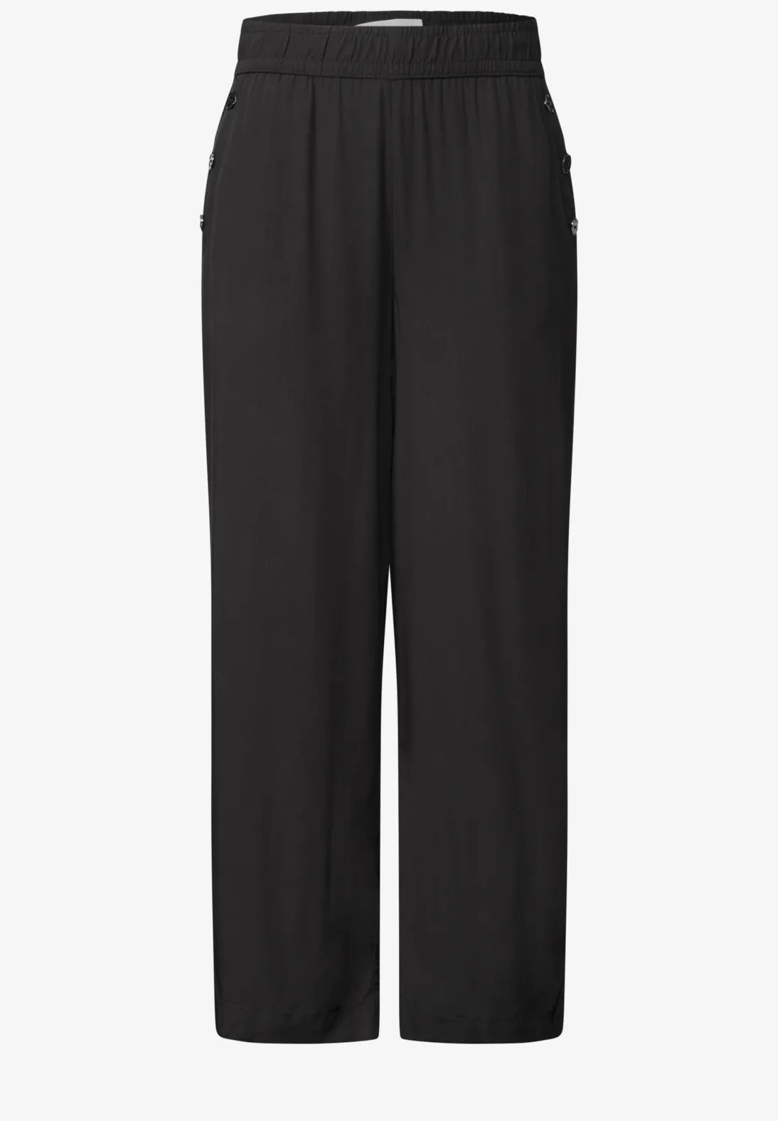 Emee Wide Leg Viscose - Black - Street One - 4