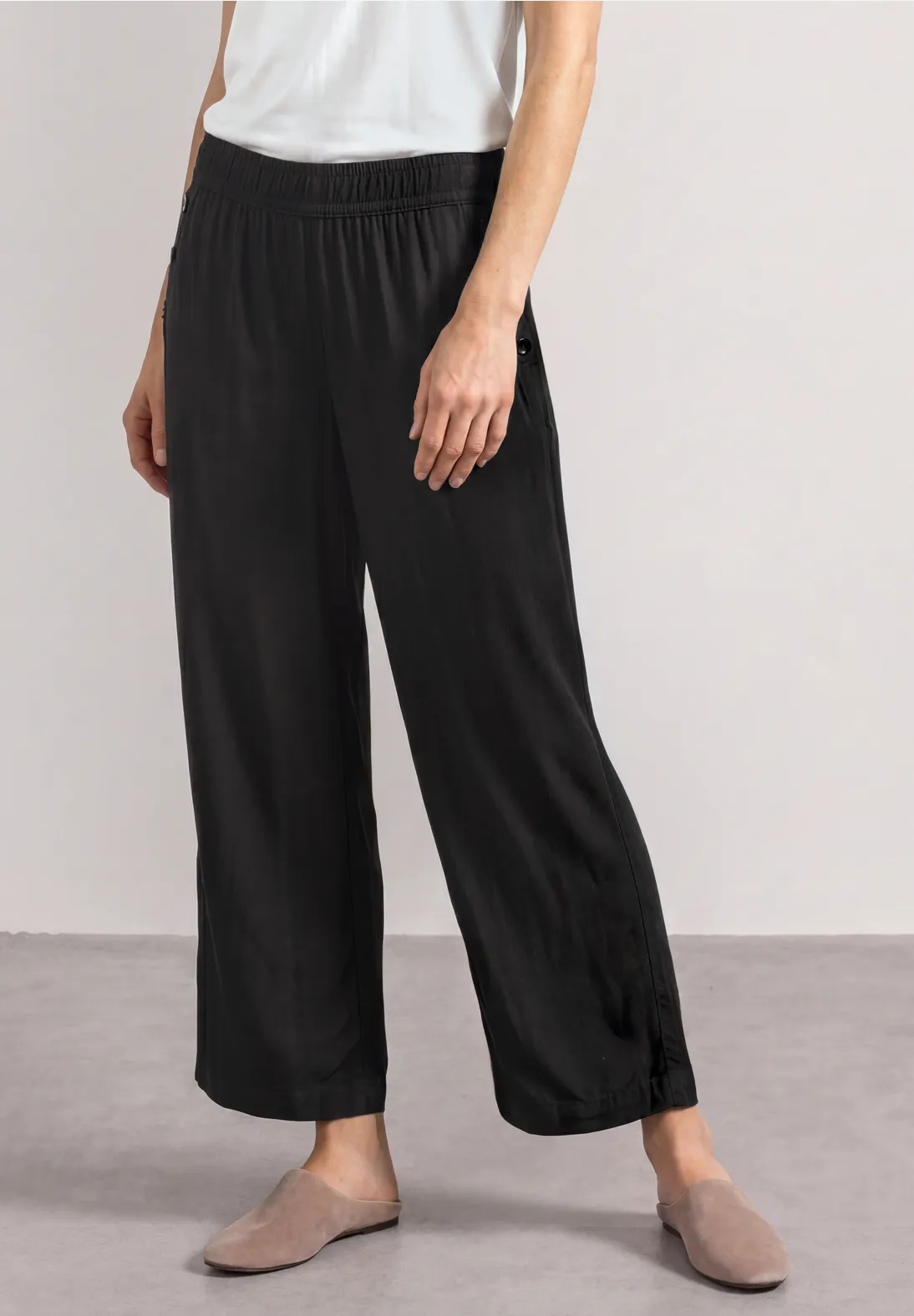 Emee Wide Leg Viscose - Black - Street One