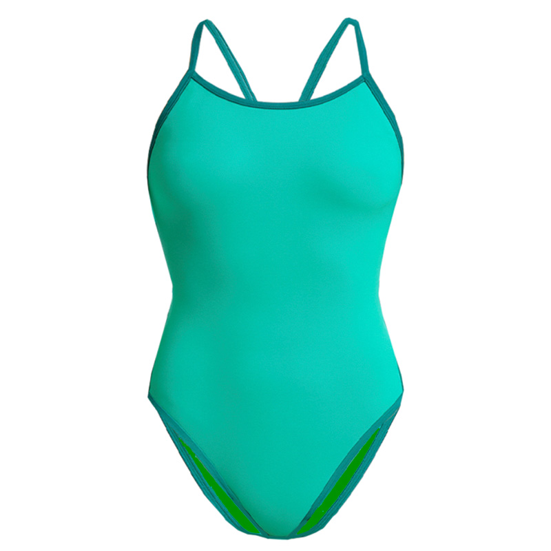 Baddräkt Dam ISHA2.0 aClimateHero Light-Cross-Back Aqua