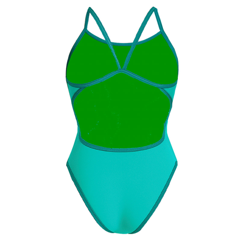 Baddräkt Dam ISHA2.0 aClimateHero Light-Cross-Back Aqua - 2