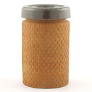 Stig Lindberg (1962) Unique Cylinder Vase with Folded Top 21 cm