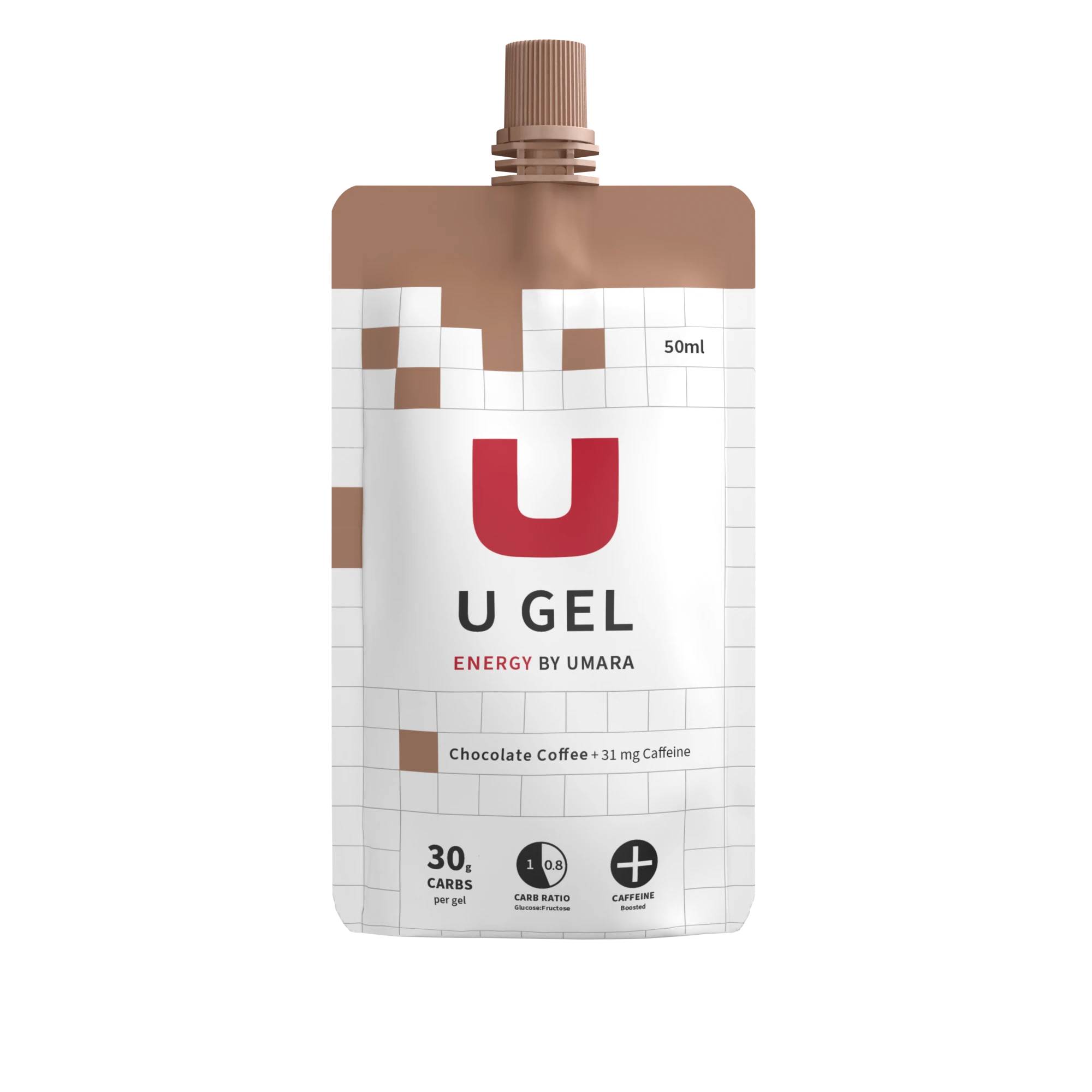 Umara U Gel - Skruvkork 50ml (30g Carbs) + Koffein