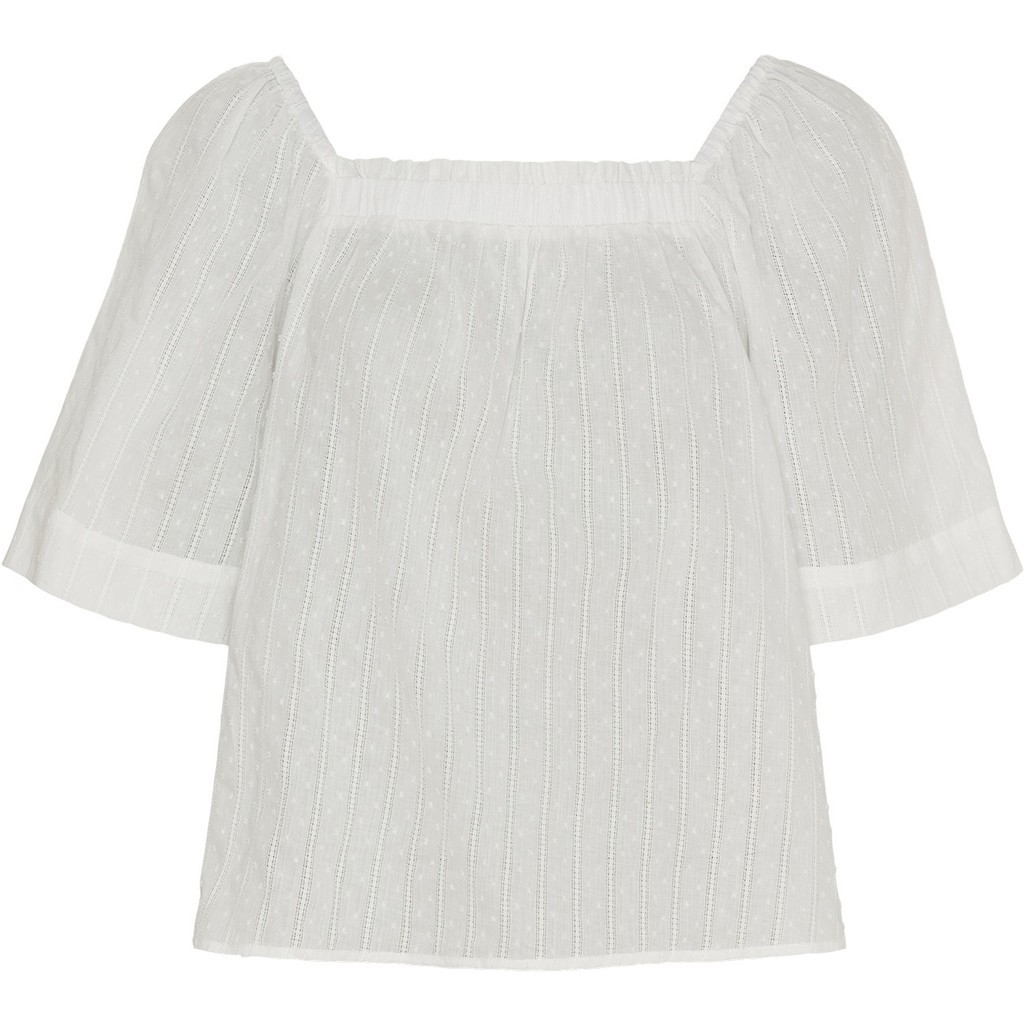 Heidi Smock Blouse - White - Isay