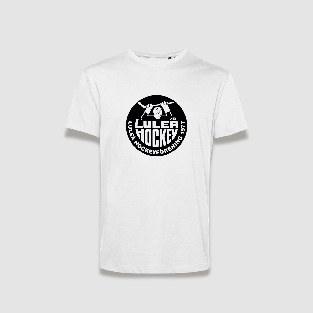 T-shirt Vit, svart klubbmärke