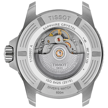 T120.907.11.051.00 Tissot Seastar 2000 44 svart baksida
