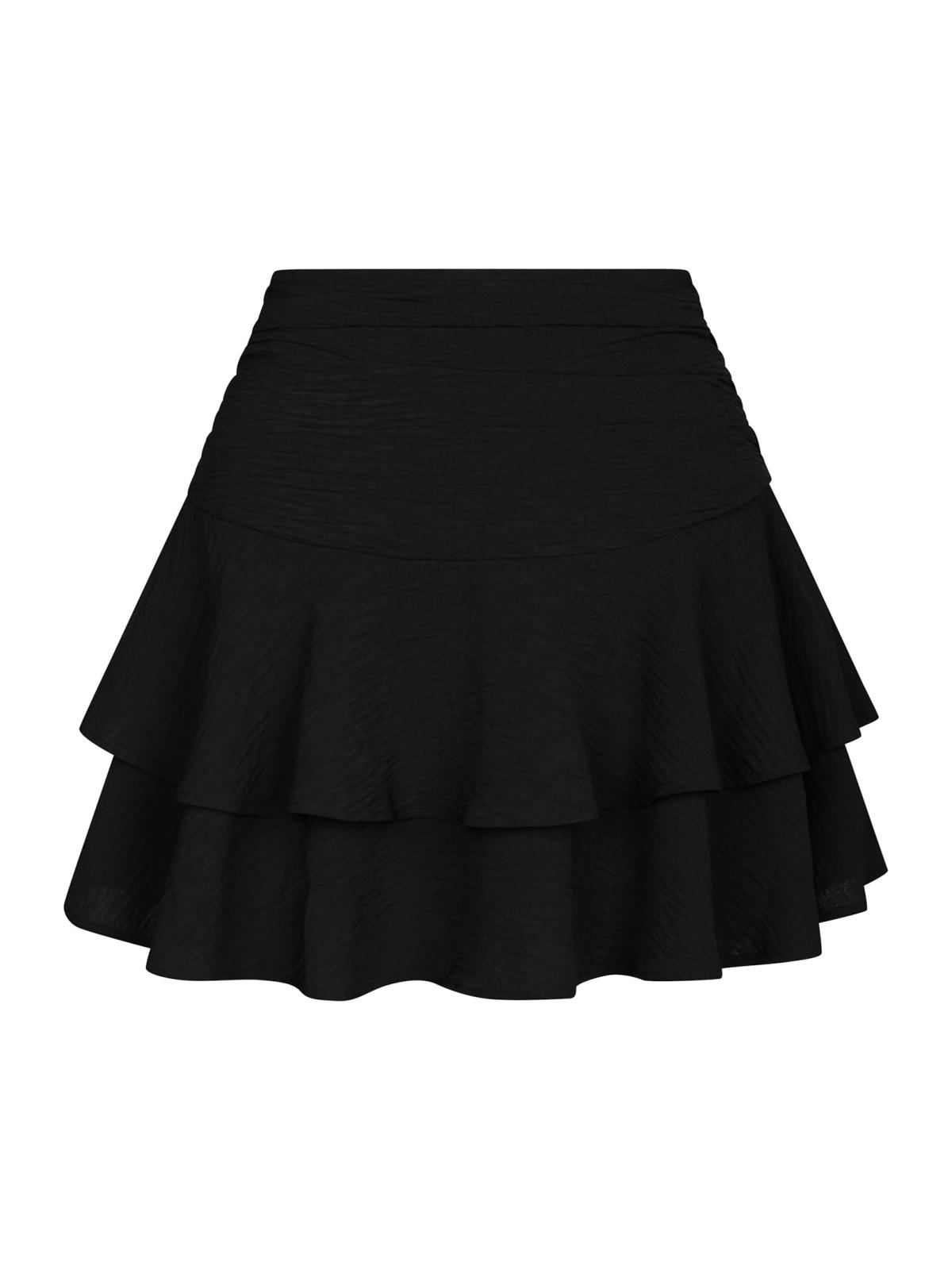 Neo Noir Mitra Frill Structure Skirt, Black