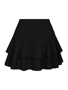 Neo Noir Mitra Frill Structure Skirt, Black