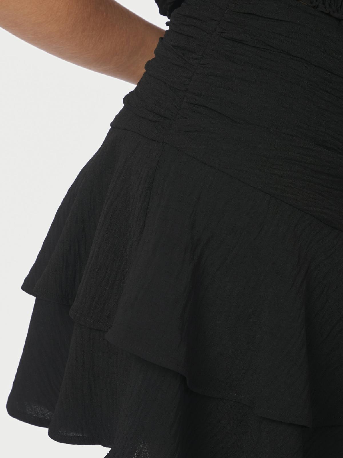 Neo Noir Mitra Frill Structure Skirt, Black - 6