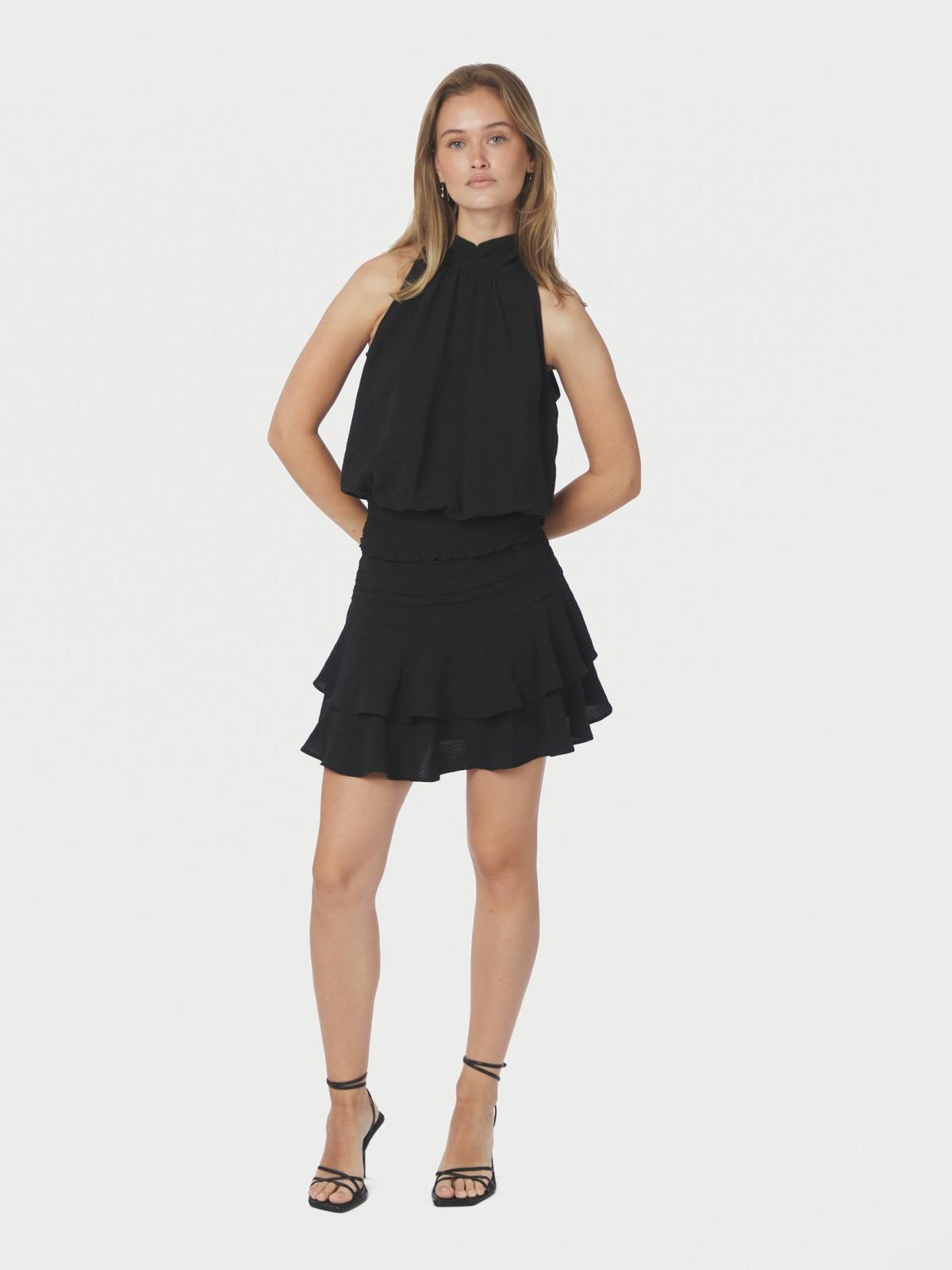 Neo Noir Mitra Frill Structure Skirt, Black - 5