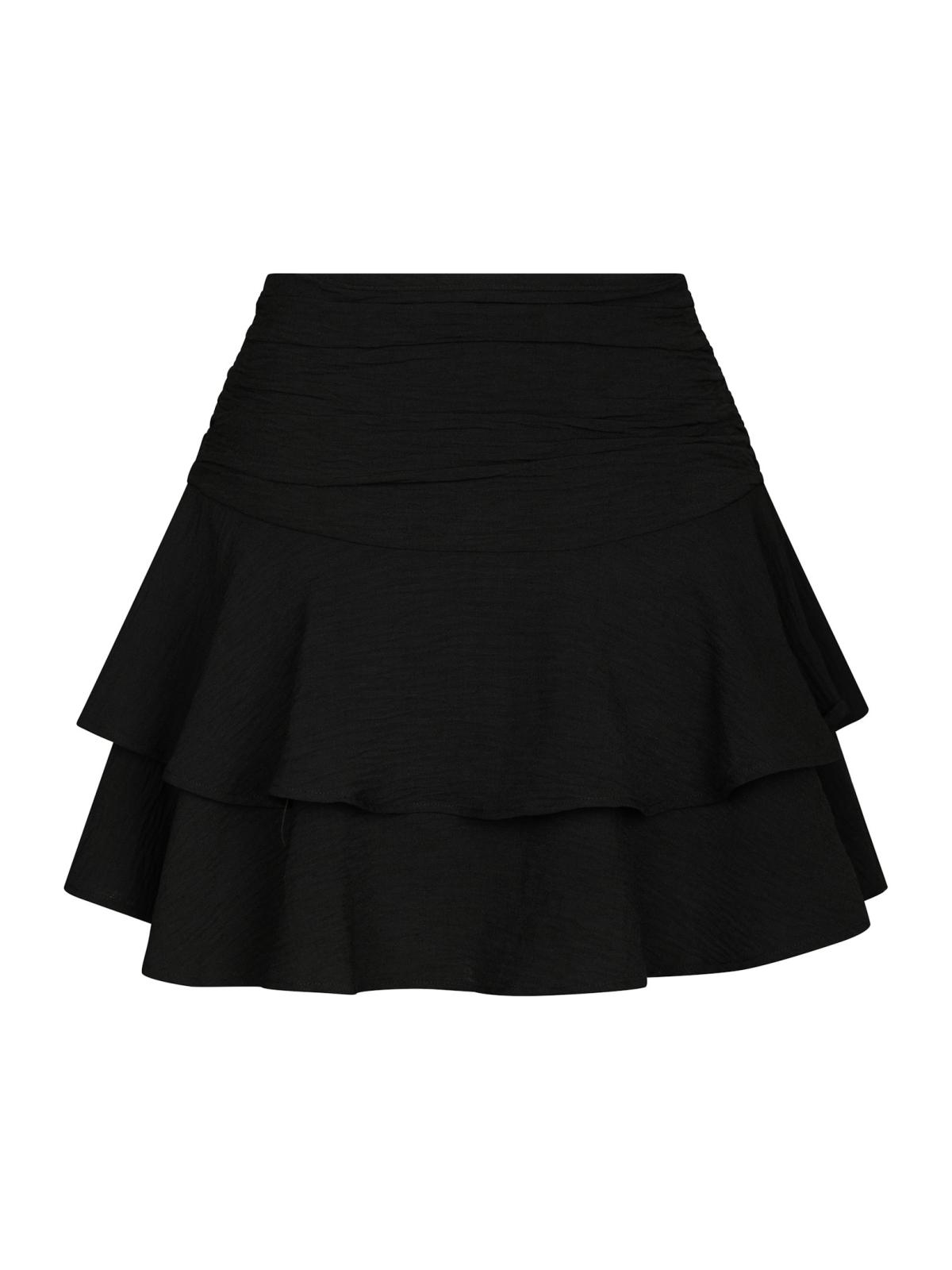Neo Noir Mitra Frill Structure Skirt, Black - 2