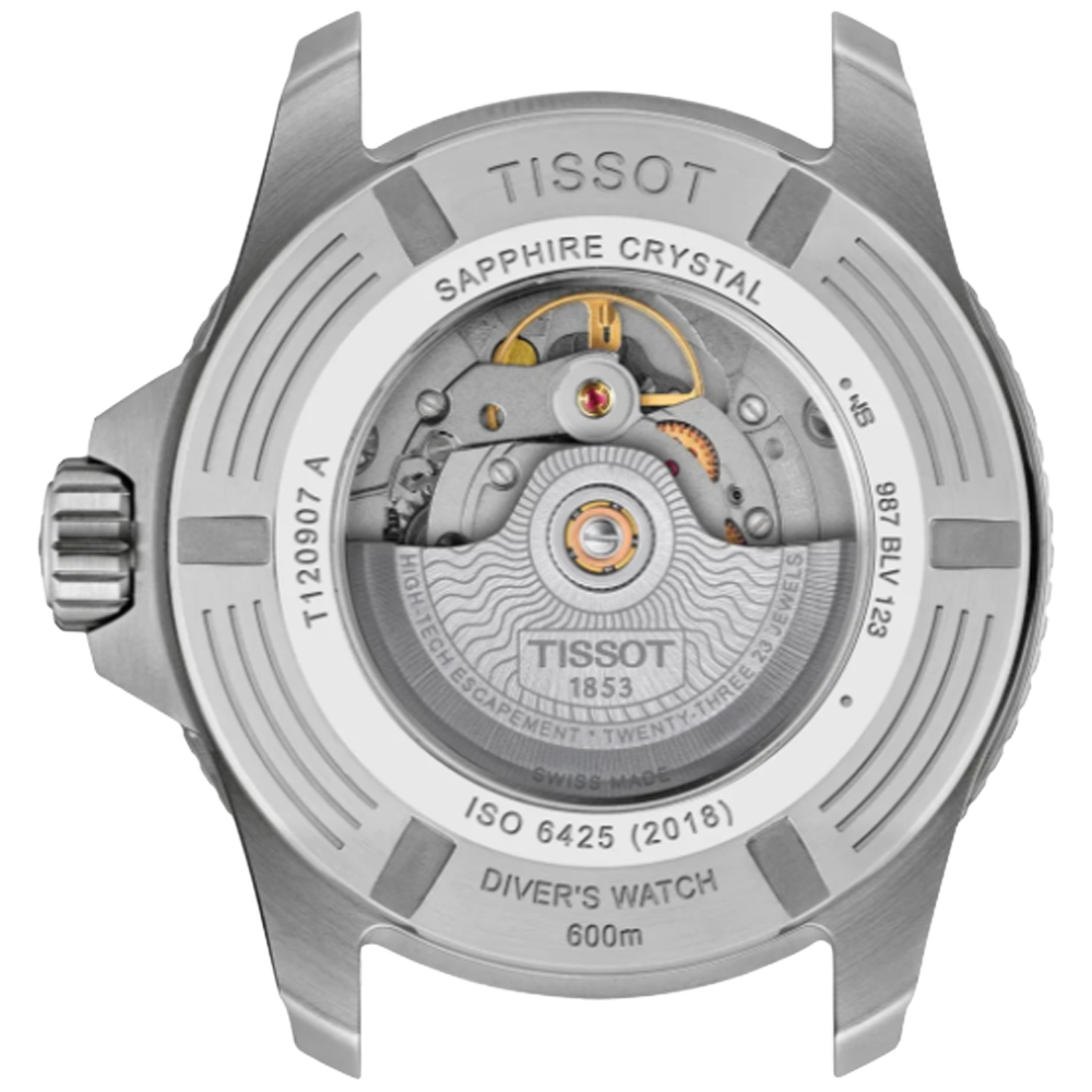T120.907.17.041.00 Tissot Seastar 2000 44 blå  baksida