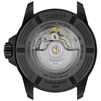 T120.907.37.041.00 Tissot Seastar 2000 44 blå och svart PVD baksida