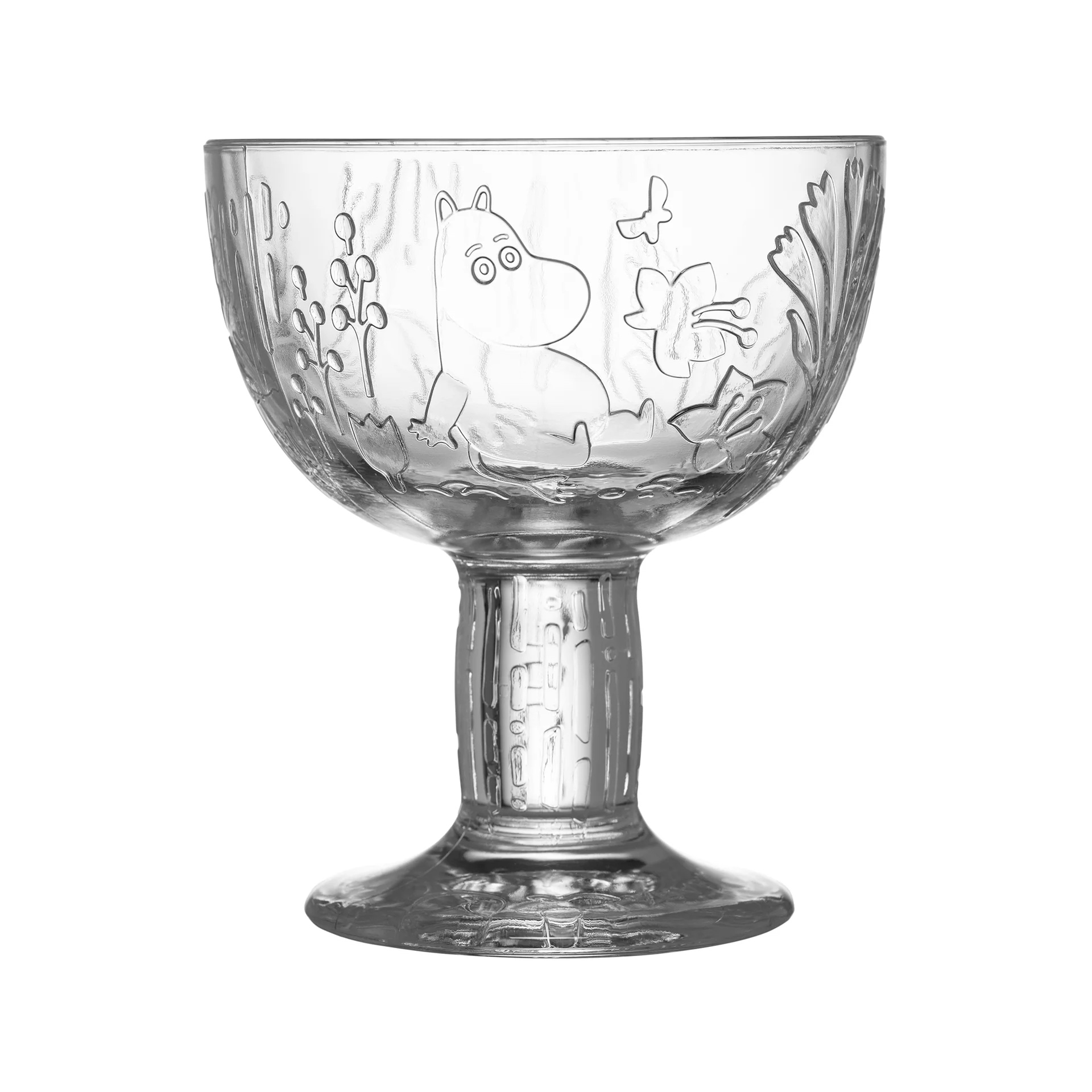 Arabia Moomin Glass Bowl 140 mm - Mystical Forest  - Clear