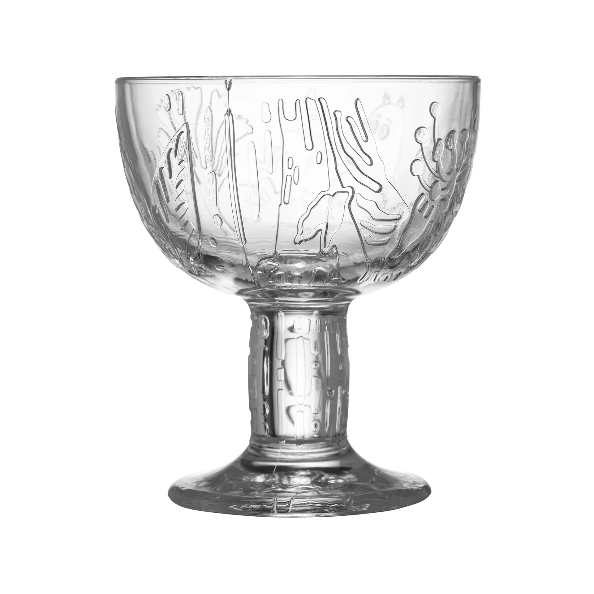 Arabia Moomin Glass Bowl 140 mm - Mystical Forest  - Clear - 2