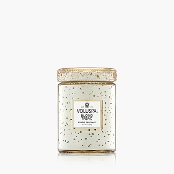 Voluspa Blond Tabac Small Glass Jar Candle