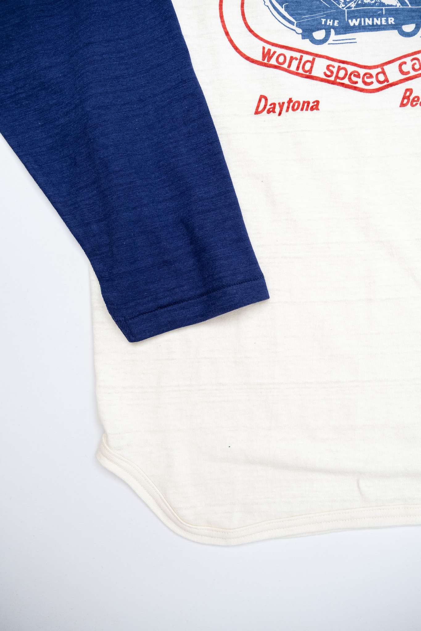 Warehouse & Co - Lot 4800 3/4 Sleeve Baseball Tee MAC’s Famous Bar Cream/Navy - 5