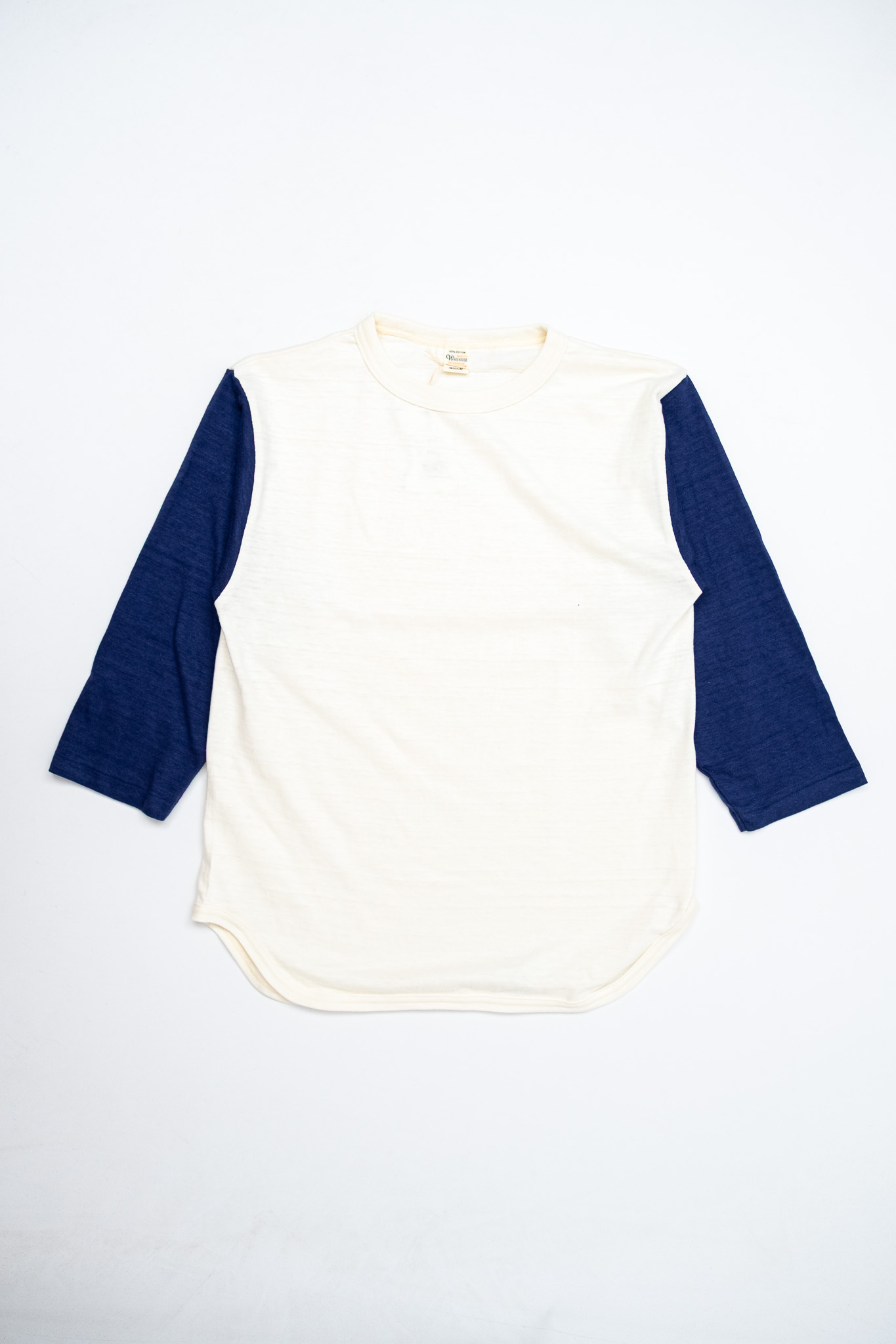 Warehouse & Co - Lot 4800 3/4 Sleeve Baseball Tee Cream/Navy - 2