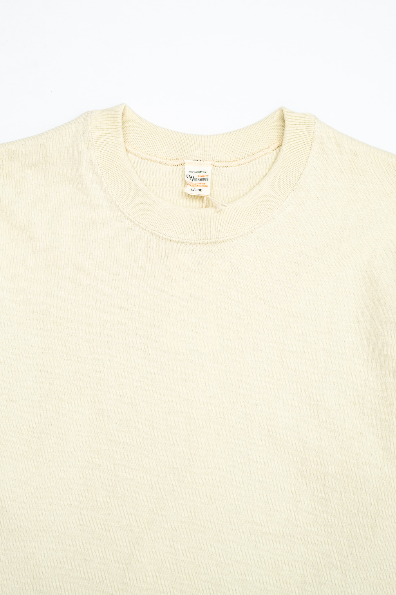 Warehouse & Co - Lot 5914 Long Sleeve Crew Neck T-Shirt Cream - 3