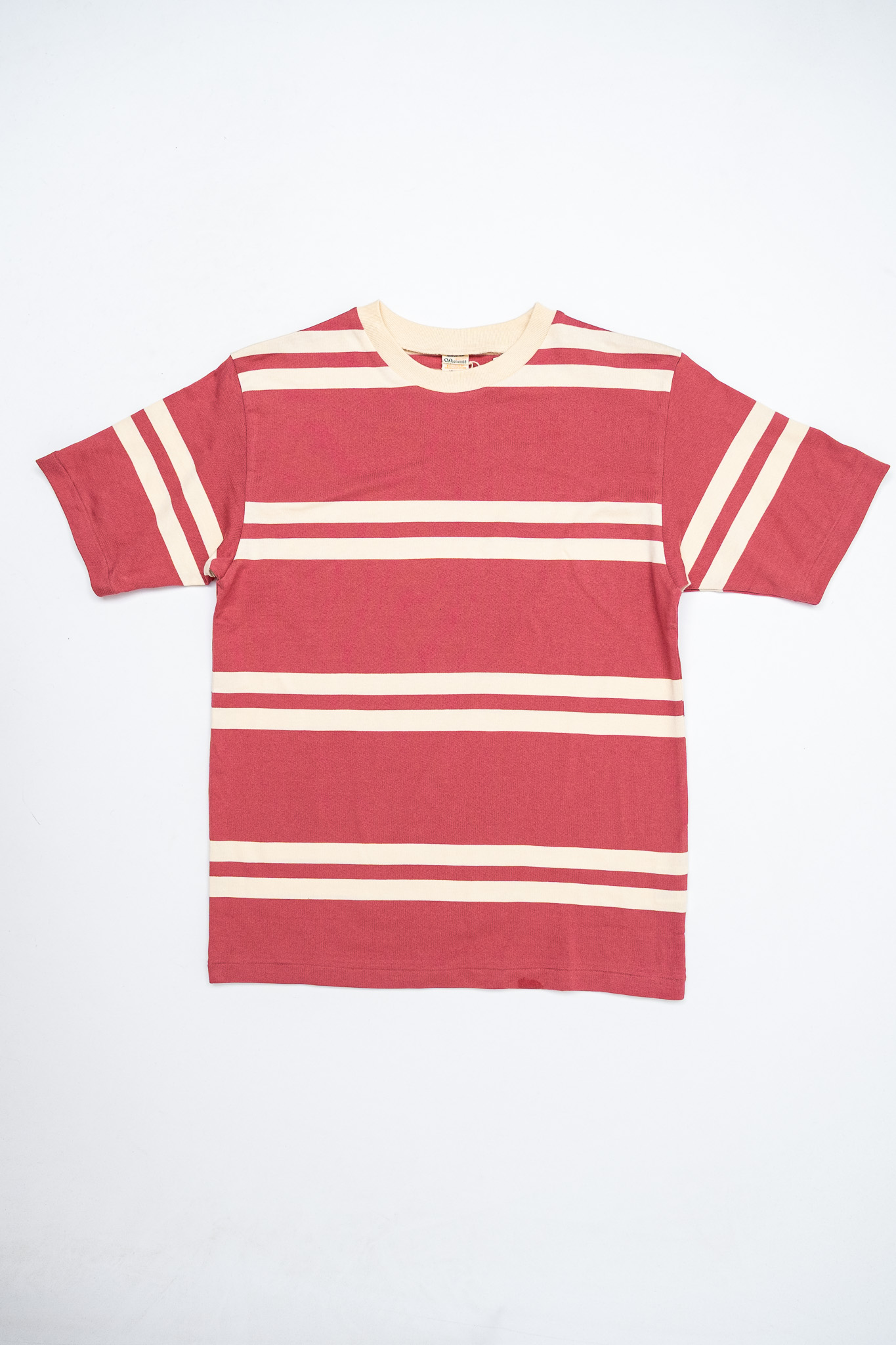 Warehouse & Co - Lot 4113 Short Sleeve Stripe T-Shirt Salmon - 2