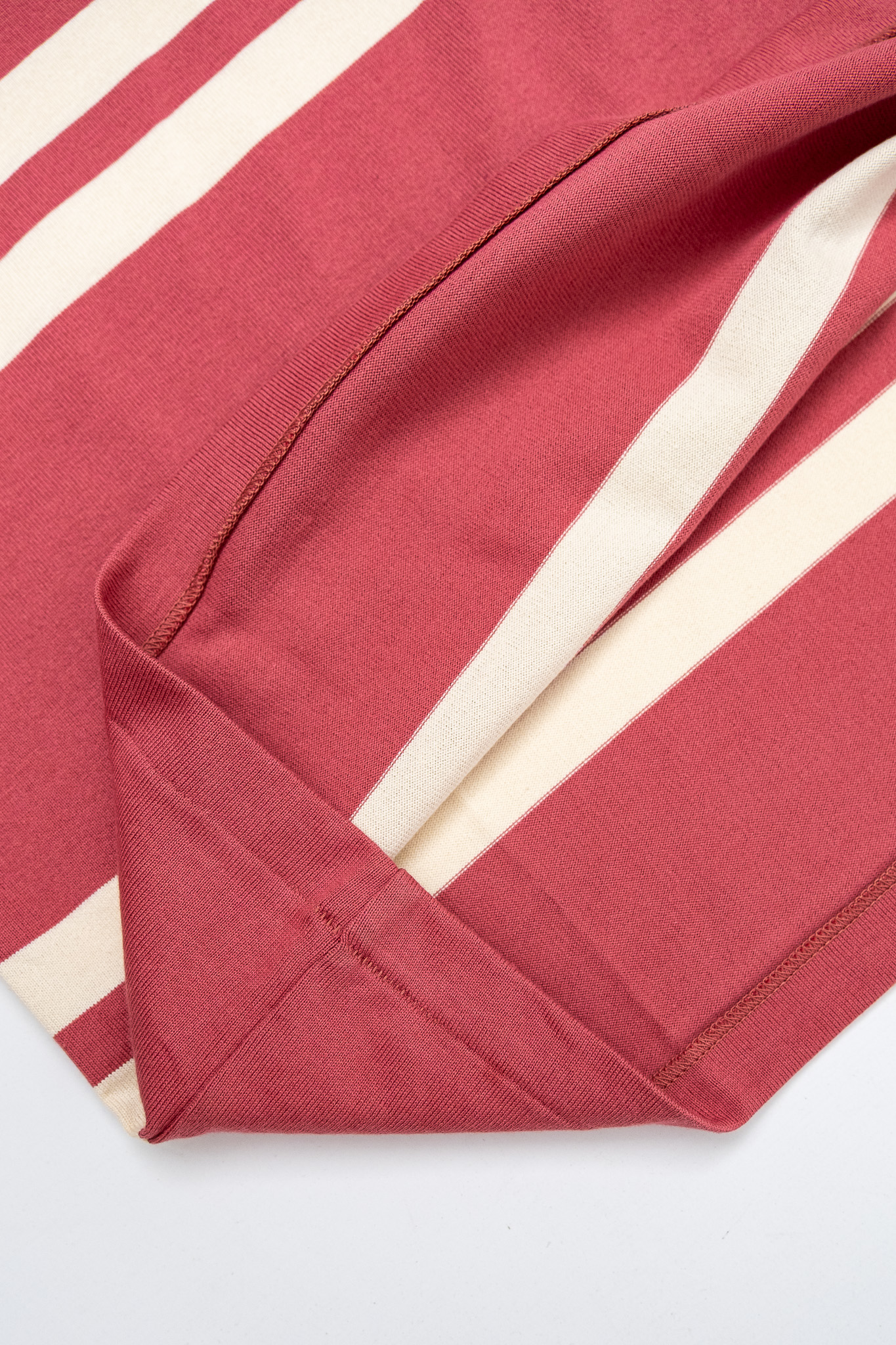 Warehouse & Co - Lot 4113 Short Sleeve Stripe T-Shirt Salmon - 5