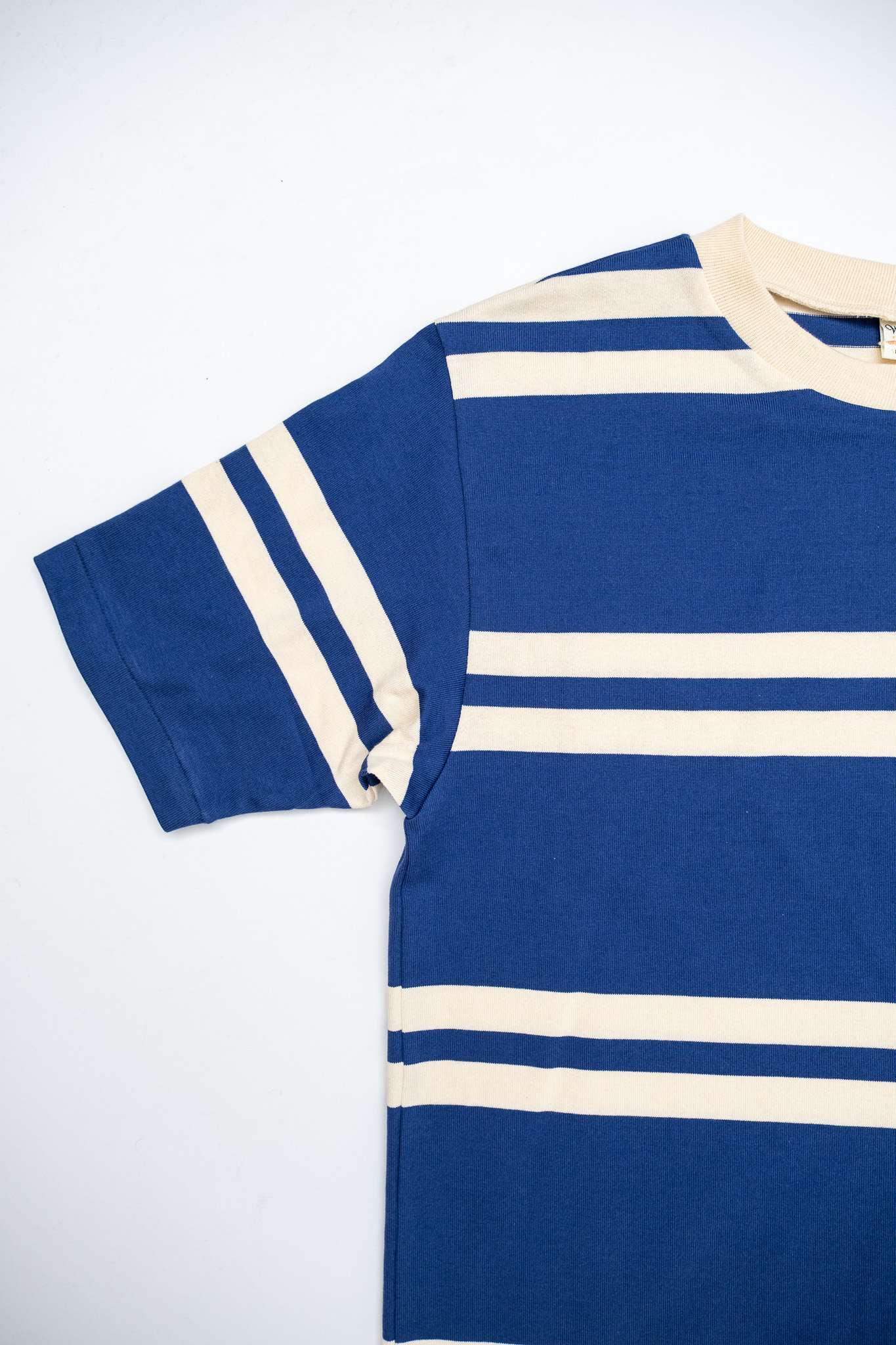 Warehouse & Co - Lot 4113 Short Sleeve Stripe T-Shirt Blue - 4