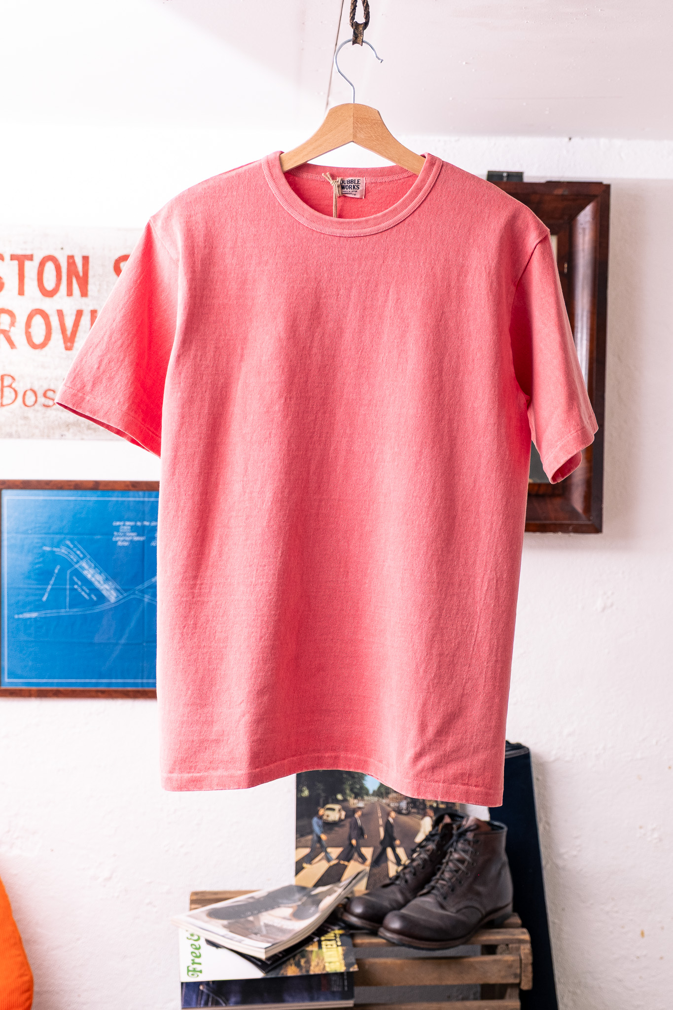 Dubbleworks - 9.5oz Heavy Weight S/S Tee Pigment Dye Pink