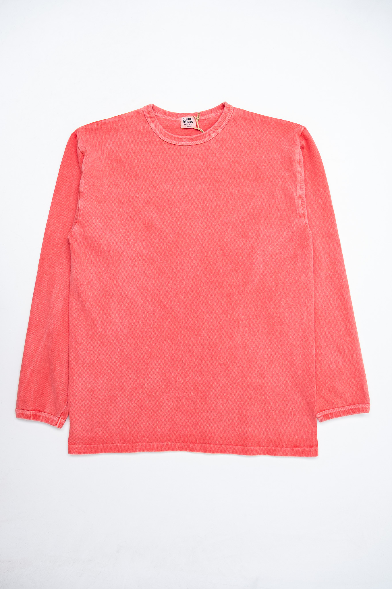 Dubbleworks - 9.5oz Heavy Weight L/S Tee Pigment Dye Pink - 2