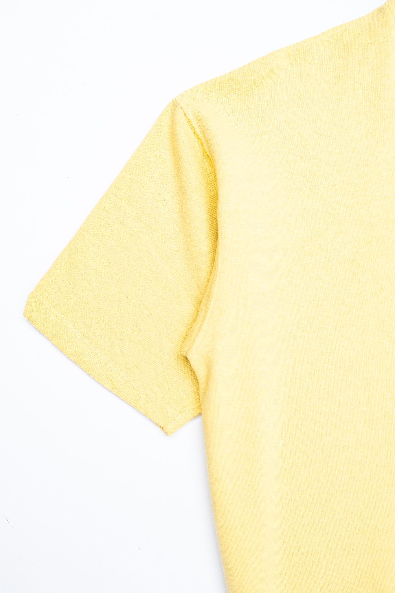 Dubbleworks - Light Terry Henley Sweatshirt Light Yellow - 5