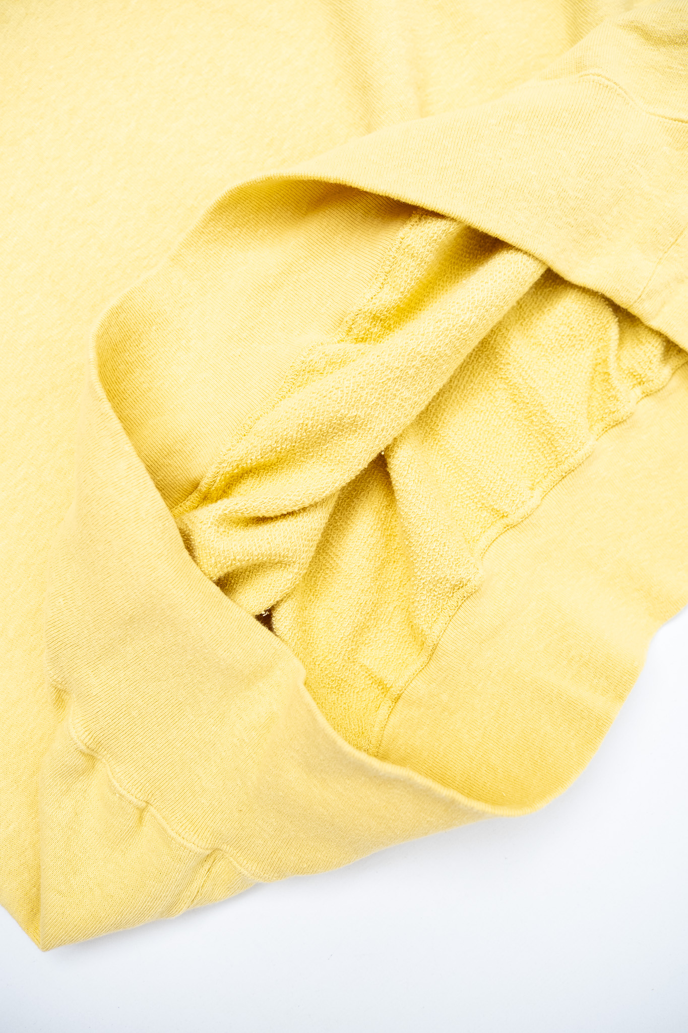 Dubbleworks - Light Terry Henley Sweatshirt Light Yellow - 4