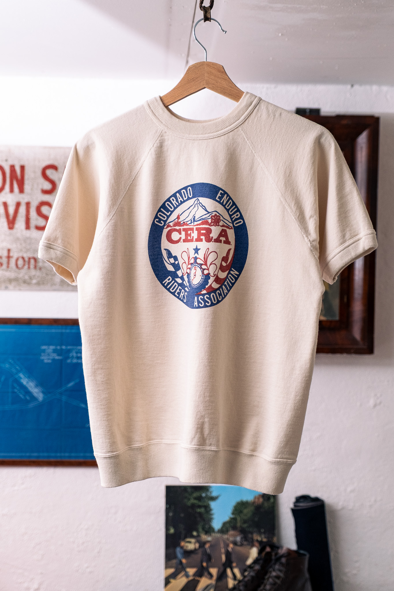 Warehouse & Co - Lot 4104 Short Sleeve Sweatshirt Cera Cream