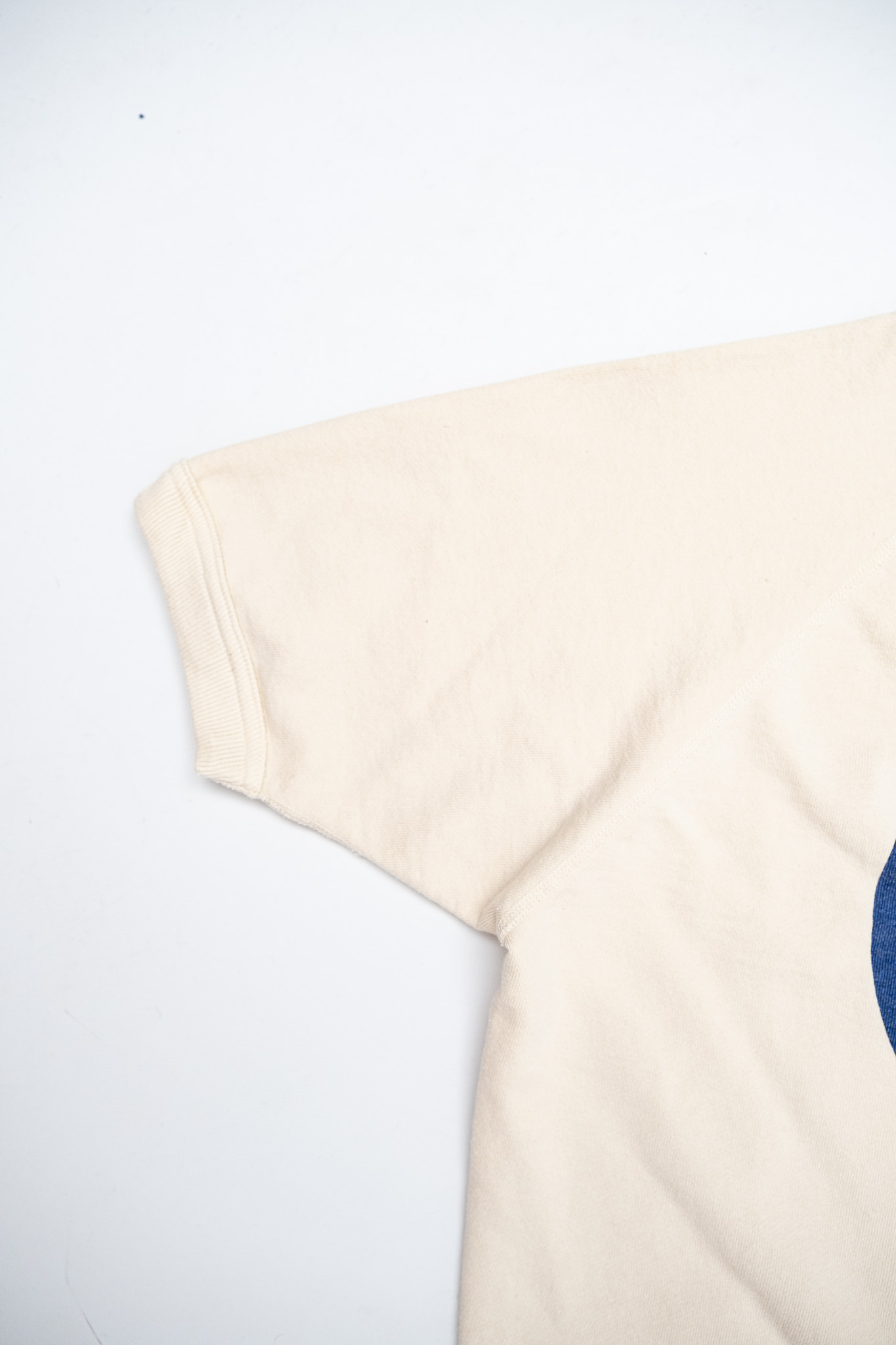 Warehouse & Co - Lot 4104 Short Sleeve Sweatshirt Cera Cream - 5