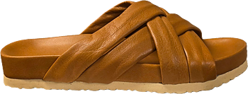 Andrea Conti 03390140201 – Braun: Somrig slip‑in sandal i mjukt läder