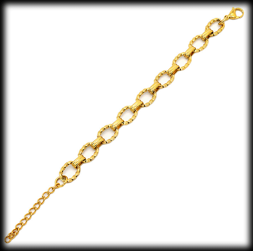 Elegant armband för henne - guldpläterat rostfritt stål. - 2