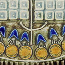 Lisa Larson (Unik 1961) Striking Ship Wall Plaque 23 cm (9) <Studio Production>