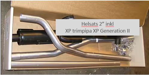 XP 2-stroke tuning exhaust 2" - Generation II.  Complete set